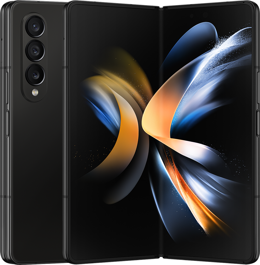 Galaxy Z Fold4 1TB Black tpu transparent case galaxy fold4