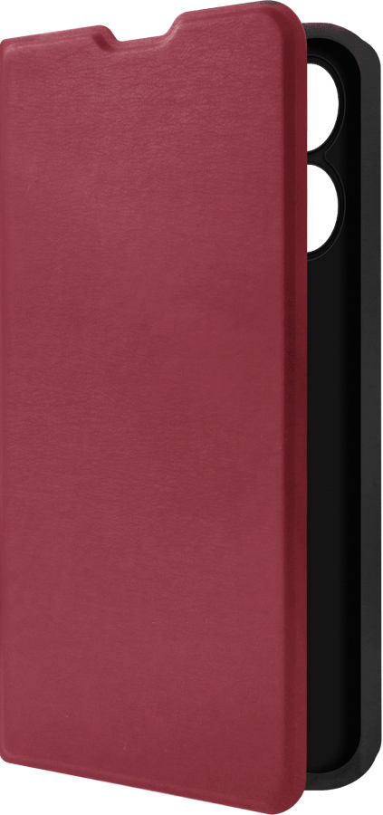 Чехол-книжка Krutoff Magnet для realme Note 60/60X Бордовый