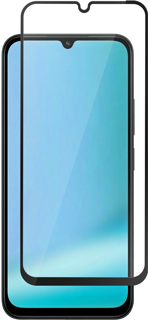 Защитное стекло BoraSCO для Xiaomi REDMI A7 Pro с чёрной рамкой