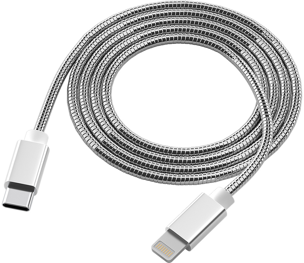 Кабель Red Line USB-C to Apple Lightning 12m Серебристый 690₽