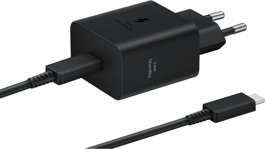 Зарядное устройство Samsung EP-T4511 45W с кабелем USB-C Чёрный