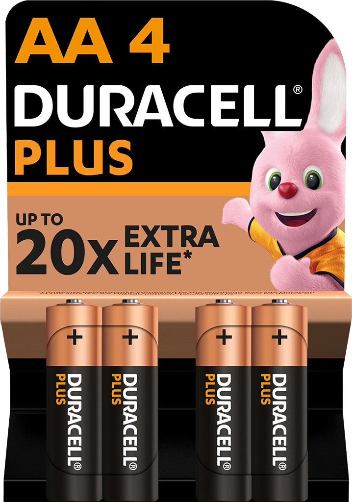 Элемент питания Duracell Plus AA (LR6) 1,5 V (4 шт)