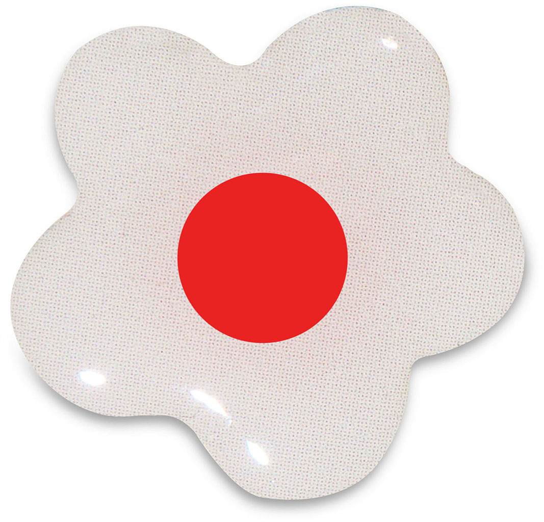 Наклейка VLP 3D белый цветок