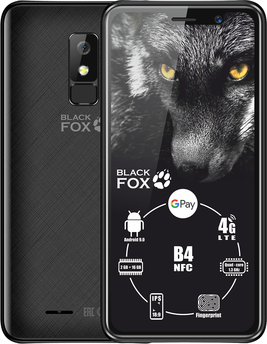 Смартфон Black Fox B4 NFC 16GB Black