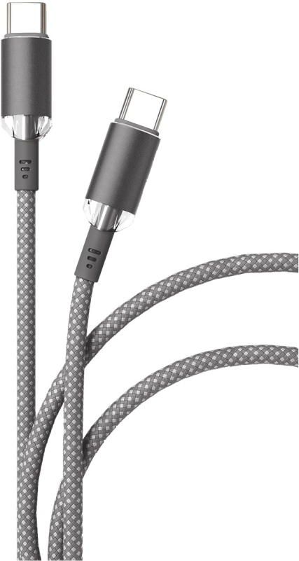 Кабель VLP Diamond Cable USB-C to USB-C 1.2m Gray