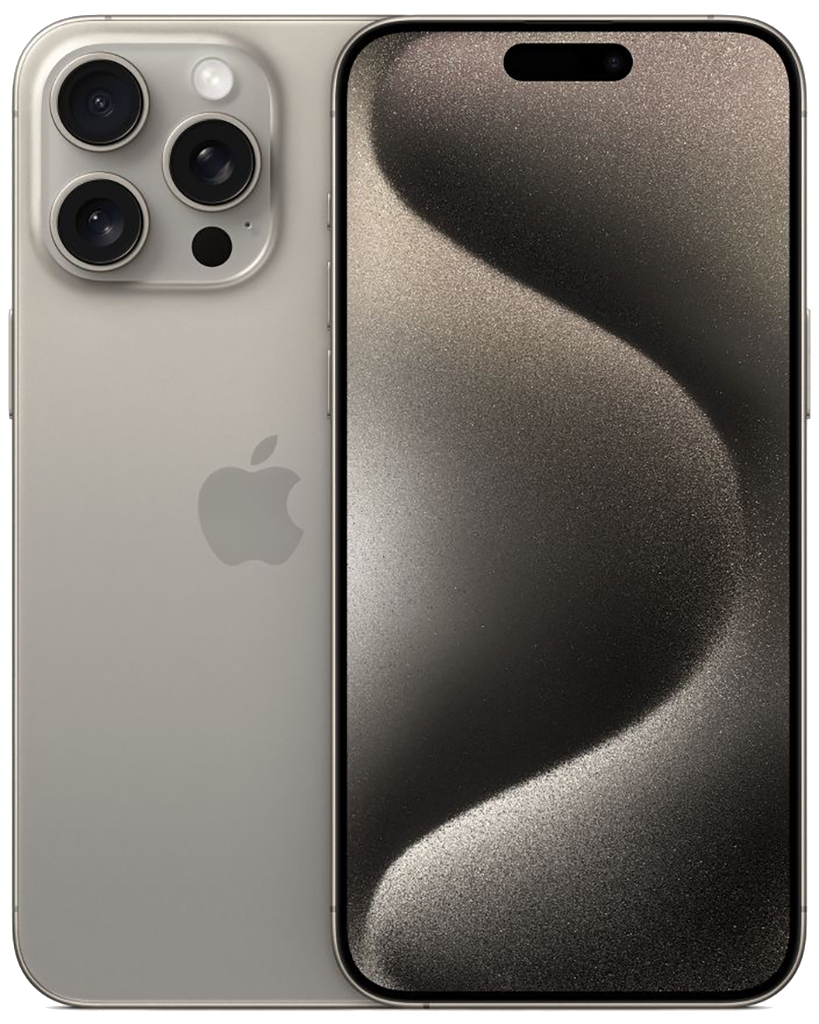 Смартфон Apple iPhone 15 Pro Max 256GB MU793ZD/A Natural Titanium (Nano+eSIM) смартфон apple iphone 14 pro max 256gb mq873za a space black nano nano