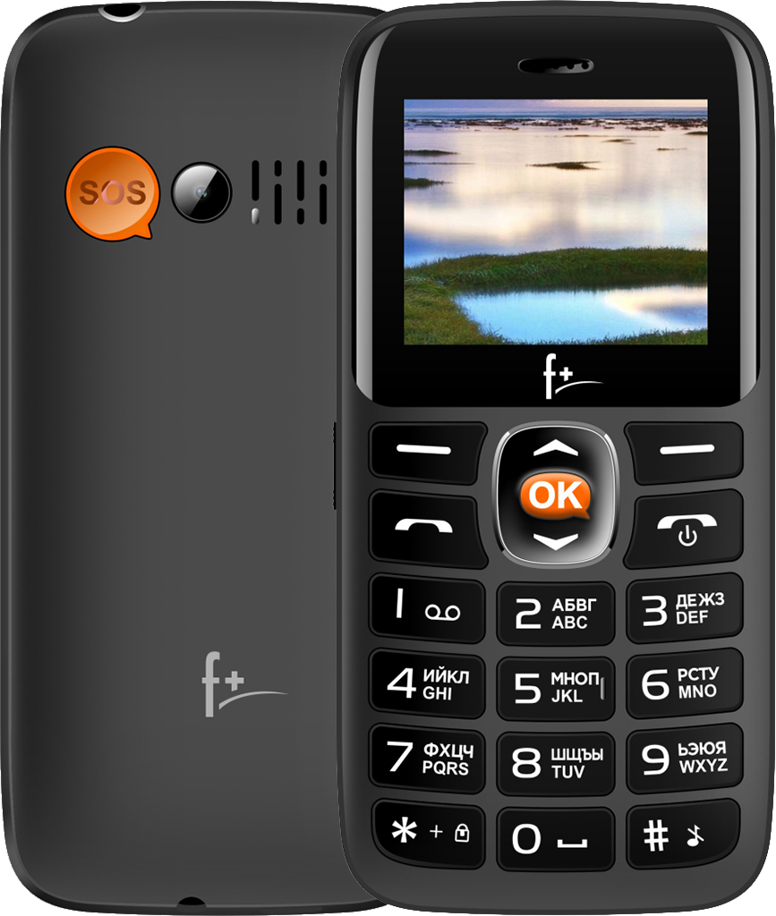 Кнопочный телефон F+ Ezzy 4 Black цена и фото