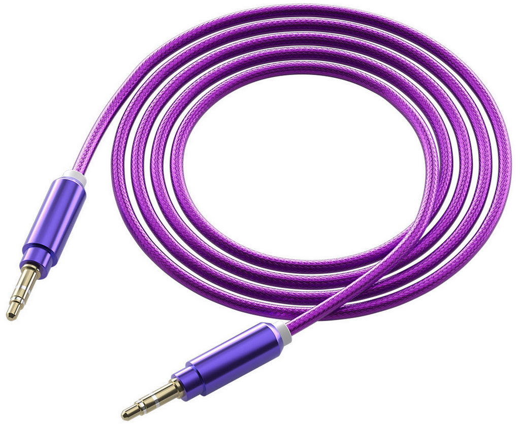 Кабель Red Line NylSound 35 jack to 35 jack 1m Purple 390₽