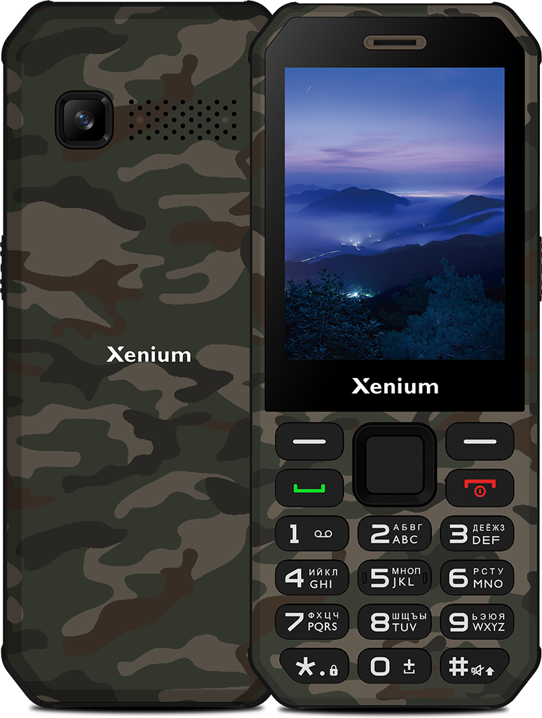 Мобильный телефон Xenium X300 Green Camouflage