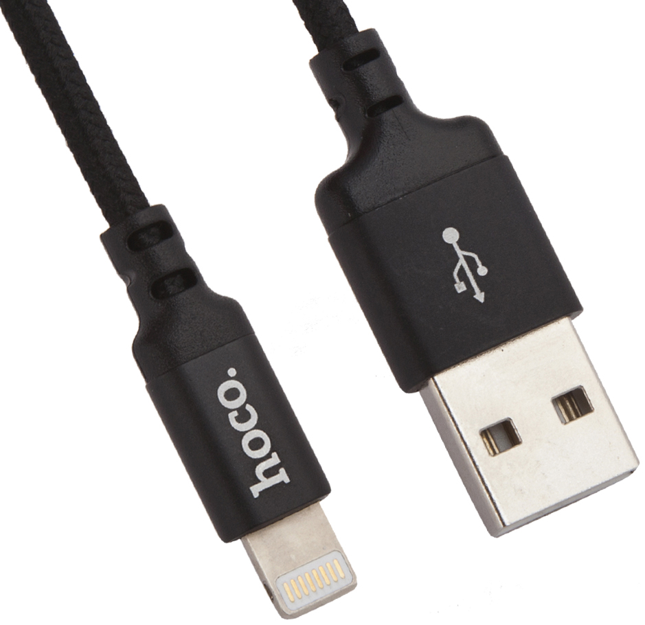 Кабель Hoco X14 USB to Apple Lightning 1m Black кабель hoco x58 airy usb lightning 1m white 6931474744500
