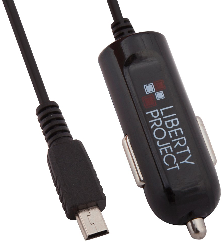 R0005126 mini-USB Black автомобильное зарядное устройство liberty project 5 в 1