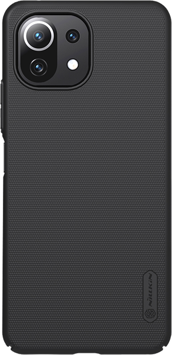 Super Frosted Shield для Xiaomi Mi 11 Lite/11 Lite 5G Black силиконовый чехол на xiaomi mi 11 lite 4g сяоми ми 11 лайт с эффектом блеска розовые пайетки