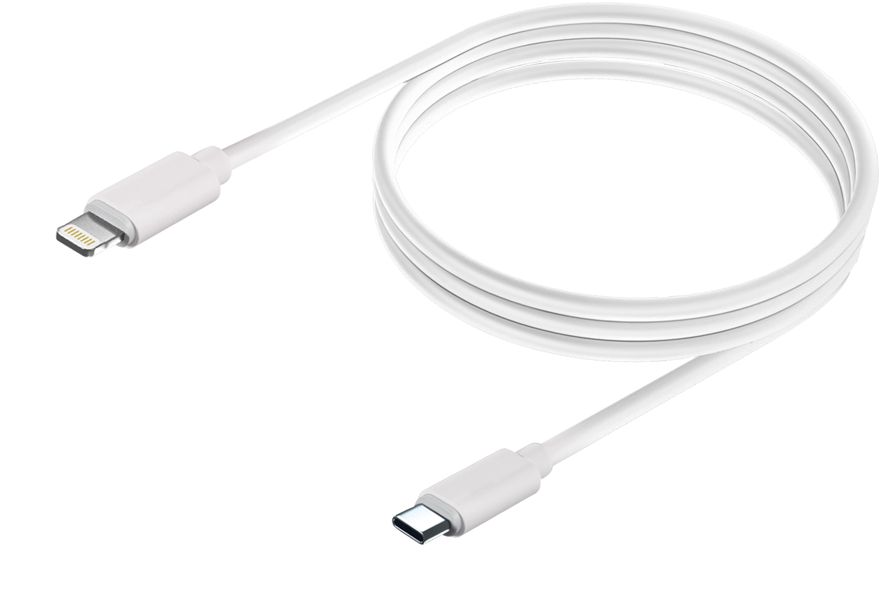 Кабель BoraSCO USB-C to Apple Lightning 1m White