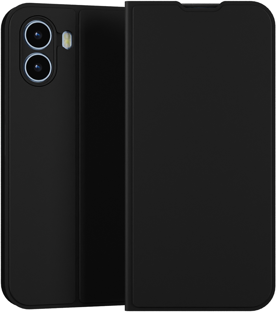 Чехол-книжка Krutoff Magnet для realme C100i Чёрный
