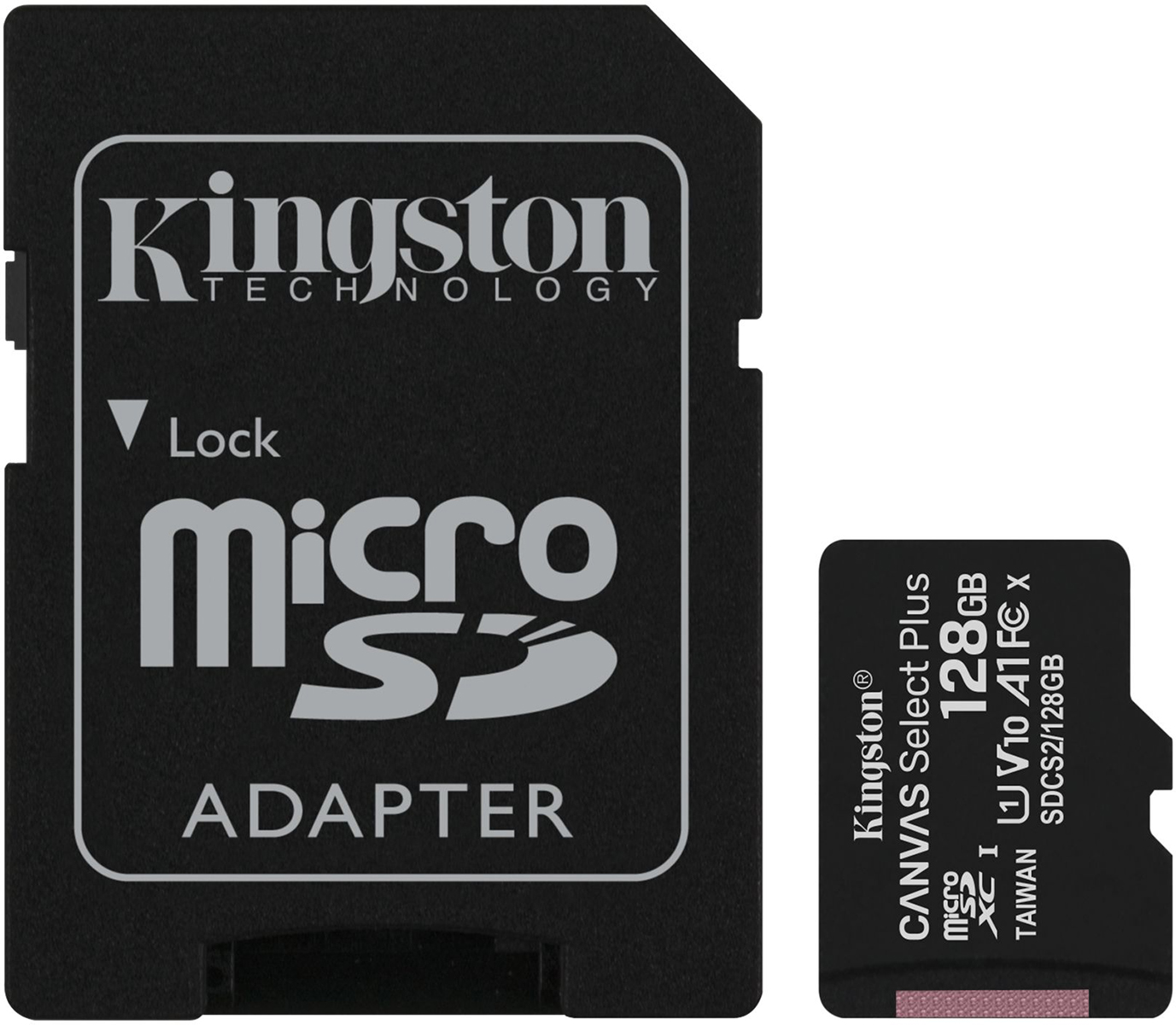 цена Canvas Select Plus microSDXC UHS-I Class 10 128GB с адаптером