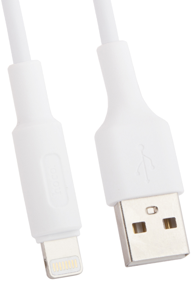 Кабель Hoco X25 USB to Apple Lightning 1m White аксессуар travel blue usb lightning cable 1m white 970_wht