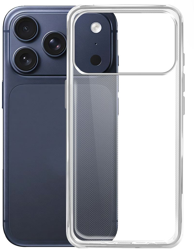 Клип-кейс BoraSCO для Apple iPhone 17 Pro Max Прозрачный