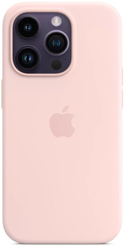 Silicone Case with MagSafe для iPhone 14 Pro Chalk Pink чехол apple iphone 14 pro max silicone magsafe chalk pink