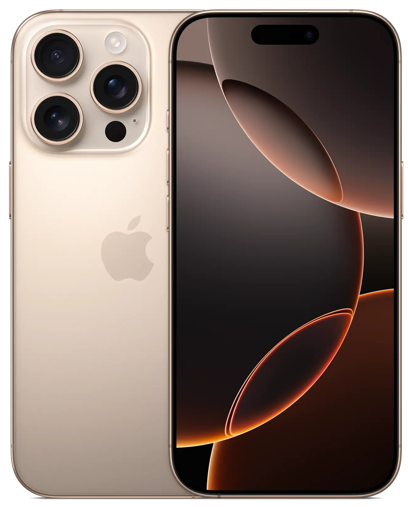 Смартфон Apple iPhone 16 Pro 128 ГБ MYNF3ZD/A «Пустынный титан» (nanoSIM+nanoSIM, без RuStore)