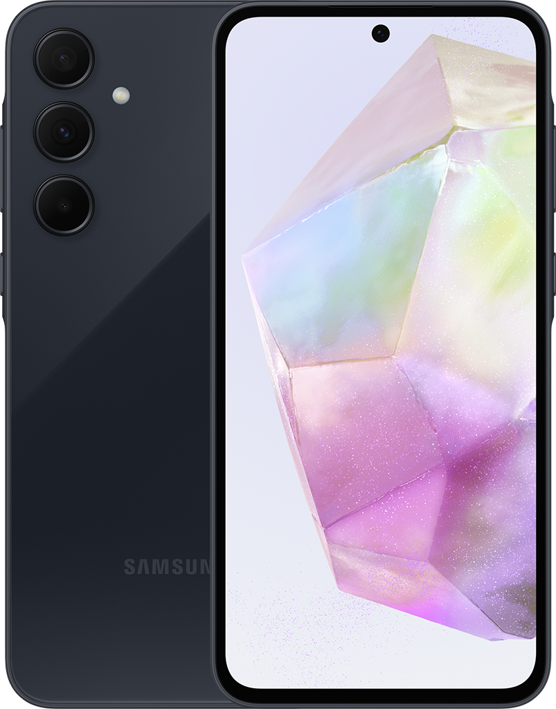 Смартфон Samsung Galaxy A35 8/128GB Тёмно-синий гидрогелевая пленка oppo a35 2021 оппо a35 2021 на дисплей и заднюю крышку