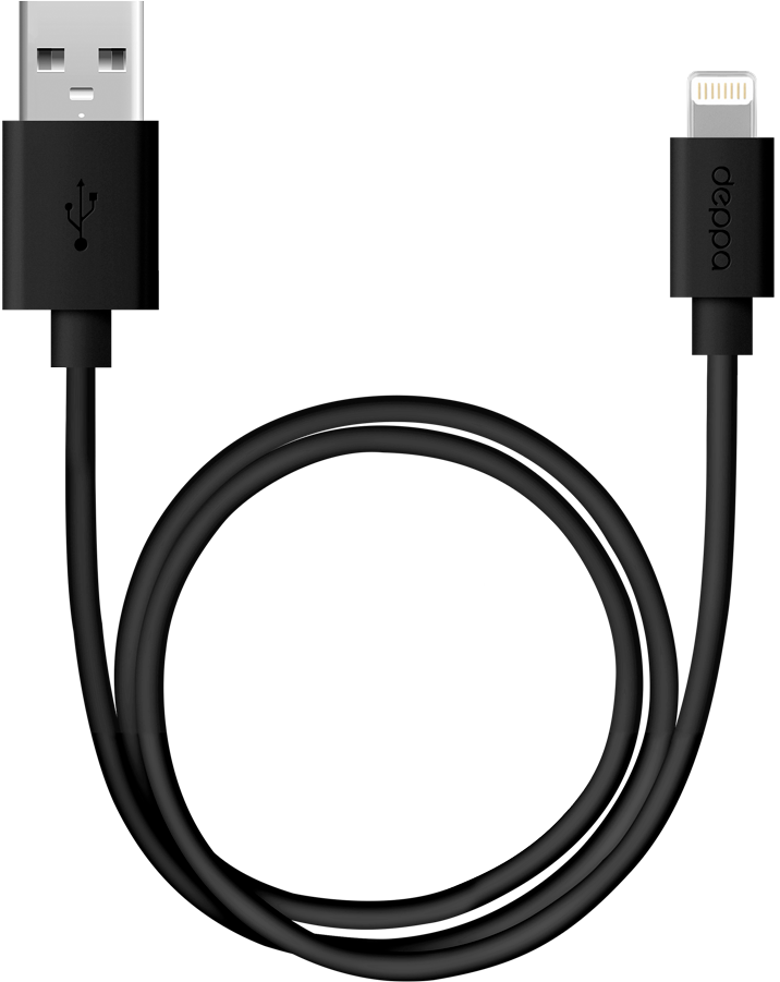 USB to Apple Lightning 2m Black кабель apple lightning to usb 2m me291zm a
