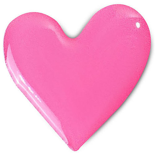 Наклейка VLP 3D розовое сердце