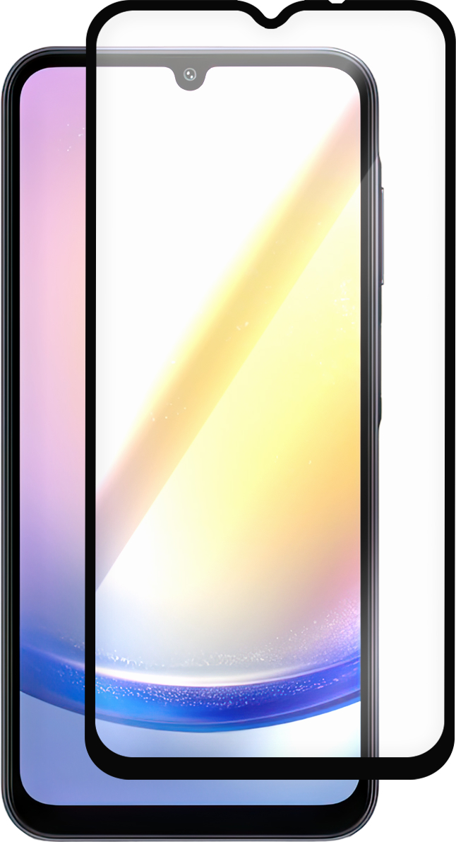Защитное стекло Krutoff Full Glue Premium для Samsung Galaxy A25 5G Black
