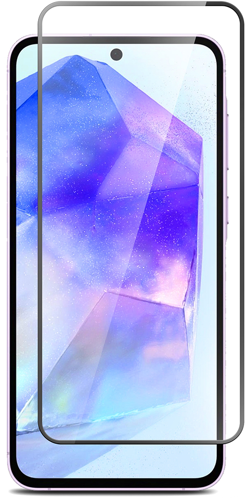 Защитное стекло BoraSCO для HONOR X6c с чёрной рамкой