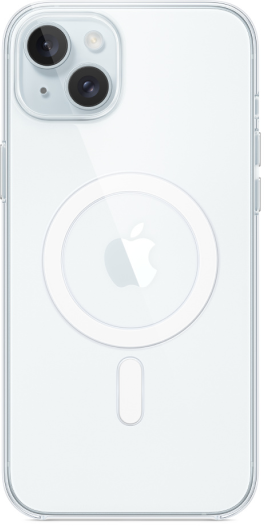 Clear Case with MagSafe для iPhone 15 Plus прозрачный цена и фото