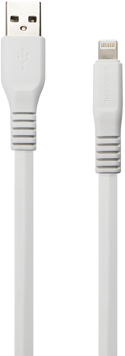 BX23 USB to Apple Lightning 1m White горящие скидки borofone bx23 usb to microusb 1m white