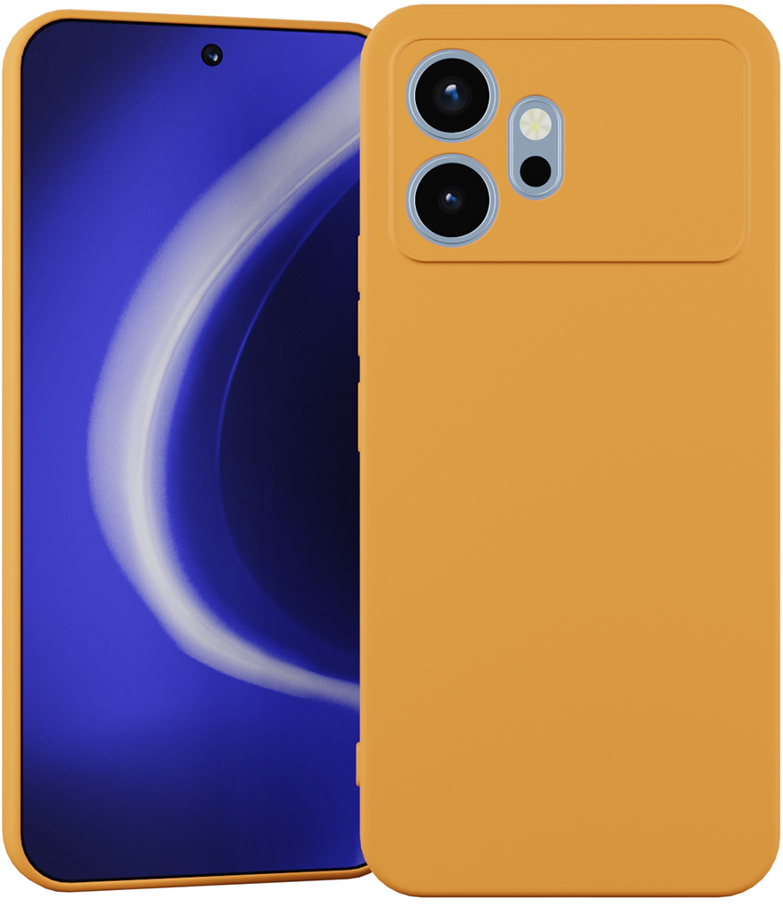 Клип-кейс Krutoff Silicone для HONOR 600 Оранжевый