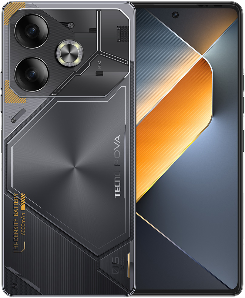Смартфон TECNO Pova 6 12/256GB «Серый метеорит»