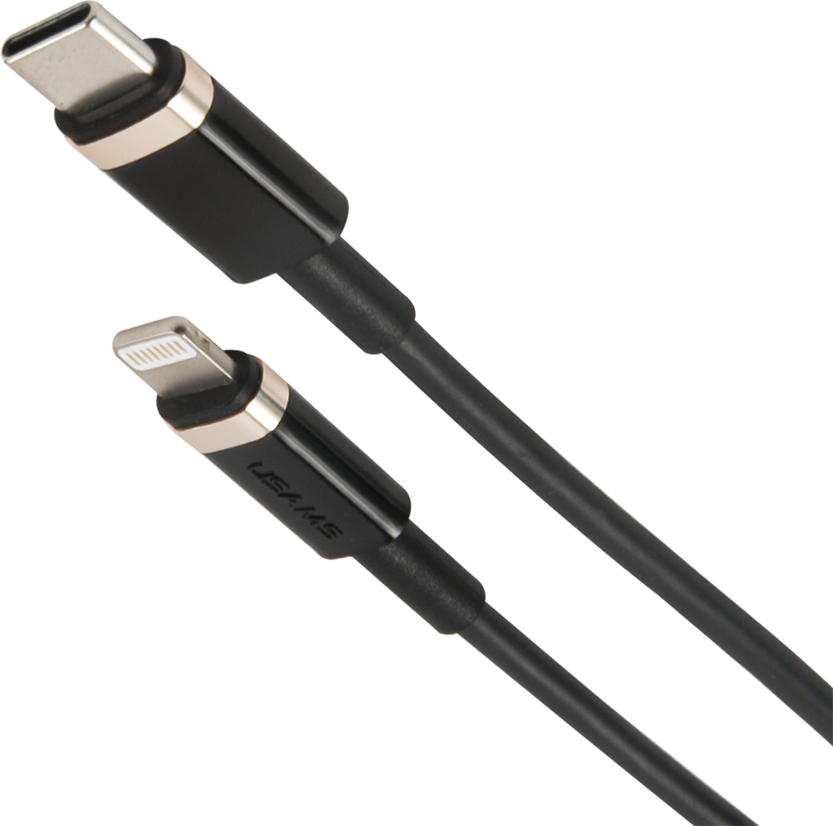 SJ485 USB to Apple Lightning 2m Black