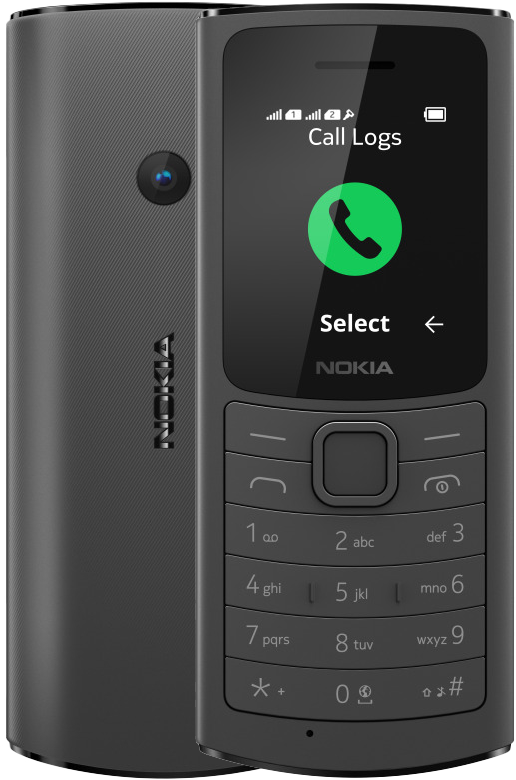 Кнопочный телефон Nokia 110 4G TA-1386 Black