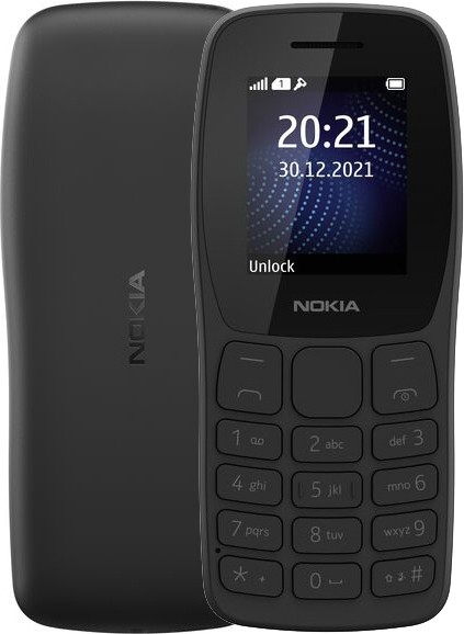 Кнопочный телефон Nokia 105 TA-1428 Dual SIM EAC Charcoal