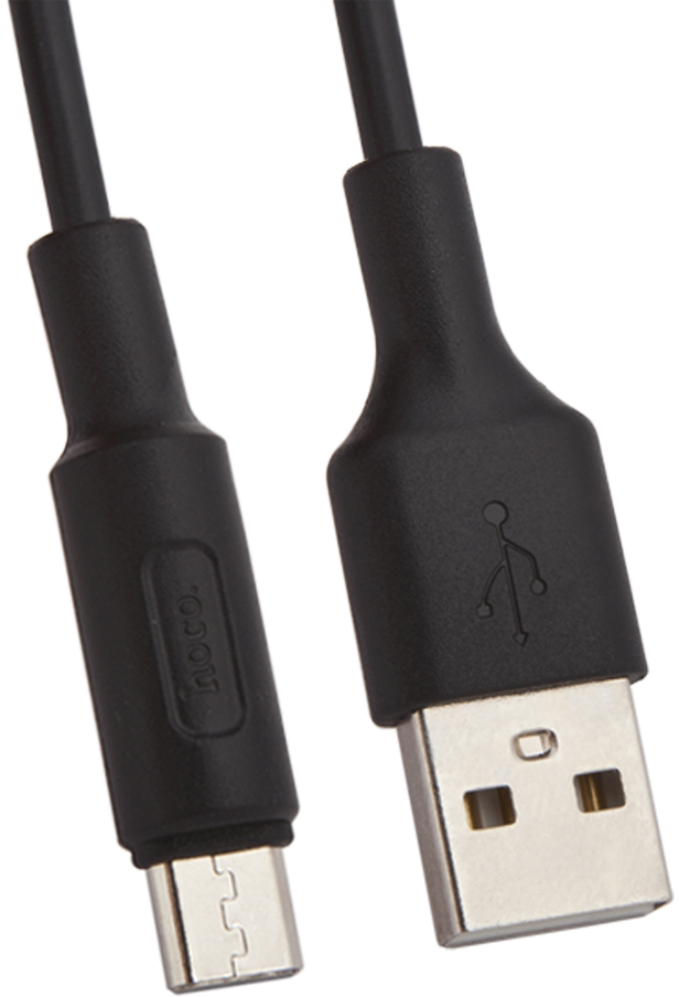 X25 USB to microUSB 1m Black горящие скидки usams u38 usb to microusb 1m black