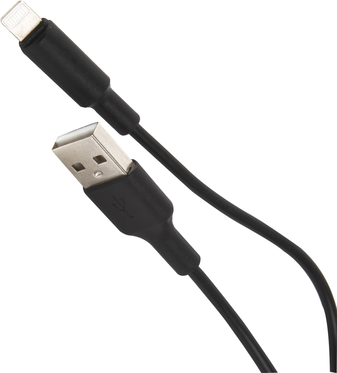 RA1 USB to Apple Lightning 1m Black кабель hoco ra1 usb to microusb 1m black