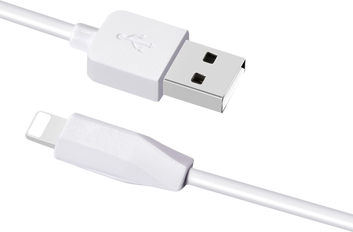 RA2 USB to Apple Lightning 1m White кабель hoco ra2 usb to apple lightning 1m white