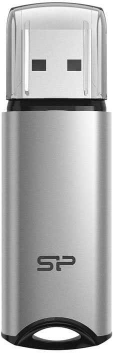 usb флешка 128gb silicon power marvel m02 blue usb 3 2 gen 1 usb 3 0 USB-накопитель Silicon Power M02 128GB Silver