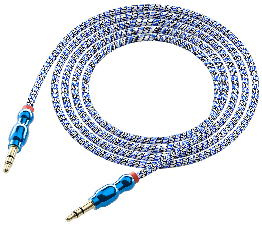 Кабель Red Line FibraX mini-jack / mini-jack 1 м Синий