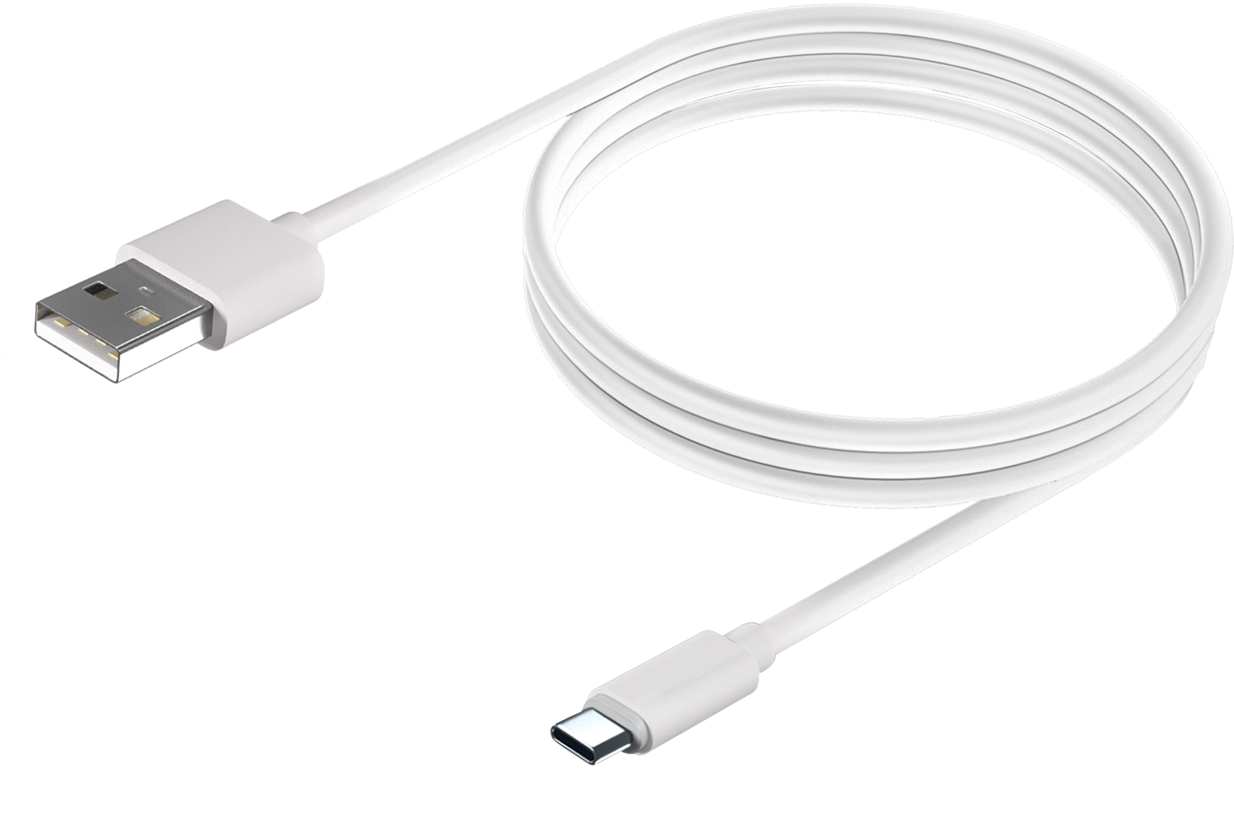 цена Кабель BoraSCO USB-A to USB-C 1m White