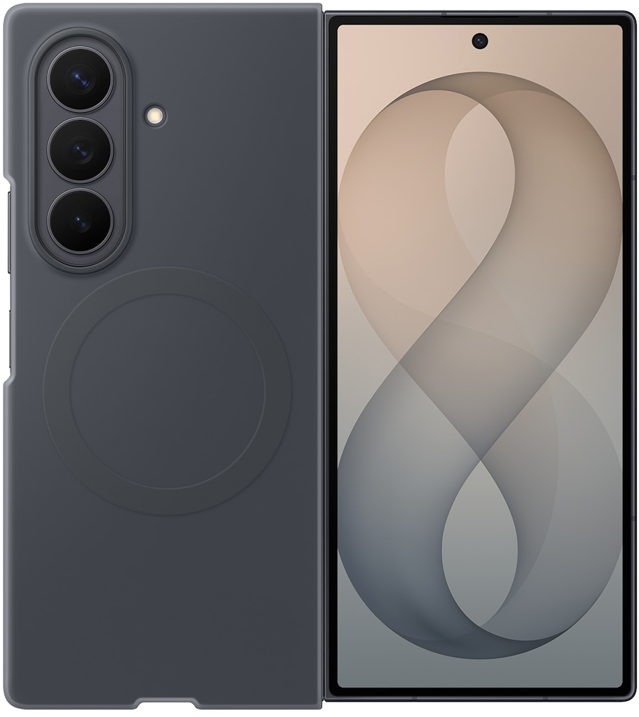 Клип-кейс Samsung Silicone Magnet для Galaxy Z Fold8 Ультра со встроенной подставкой Графитовый