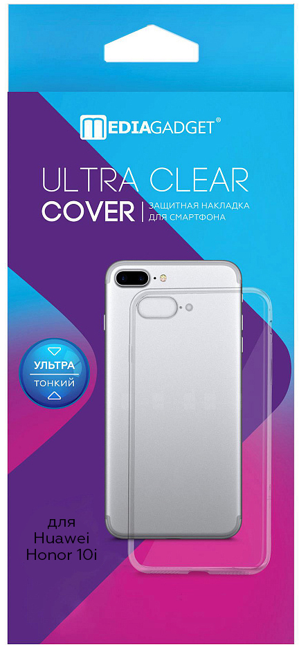 Чехол MediaGadget для Honor 10i Transparent фото
