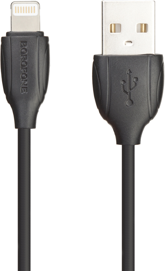 BX19 USB to Apple Lightning 1m Black кабель borofone bx19 usb to apple lightning 1m black
