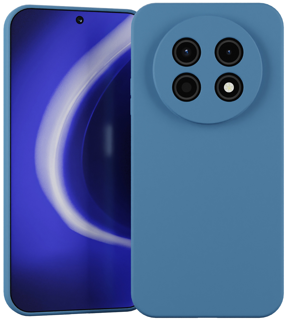 Клип-кейс Krutoff Silicone для HUAWEI Nova 15 Max Синий