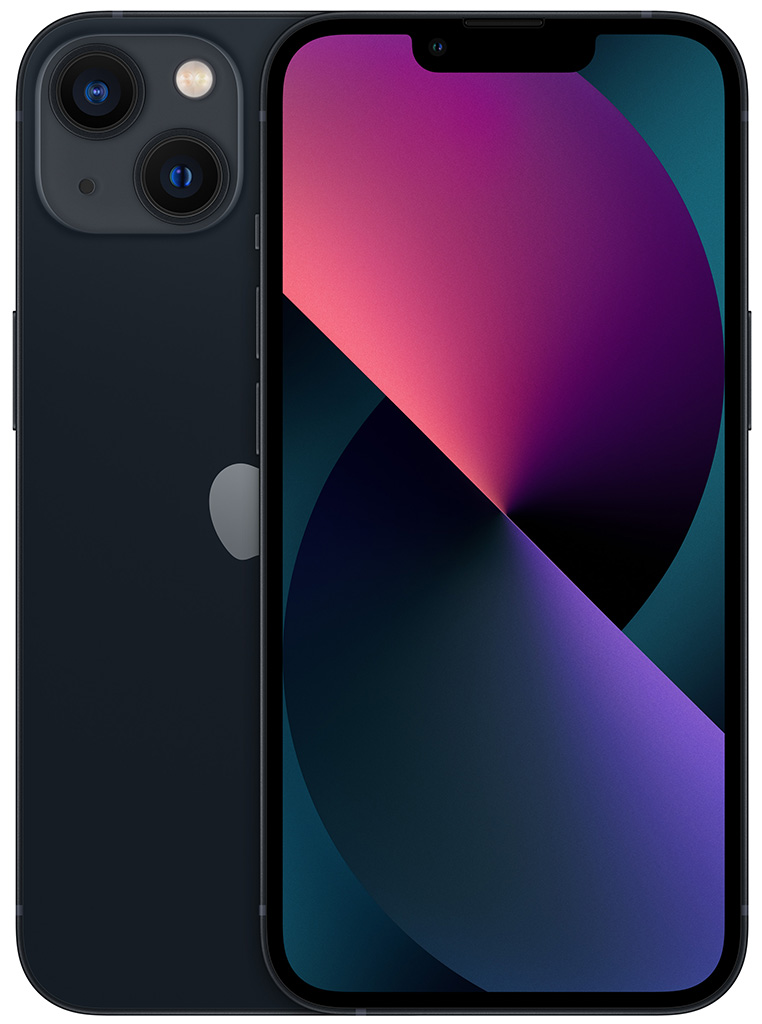 Смартфон Apple iPhone 13 128 ГБ «Тёмная ночь» (nanoSIM+nanoSIM, без RuStore)