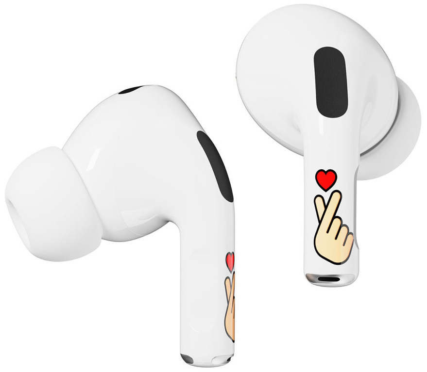 Комплект наклеек VLP Easy Art Знак сердца для Apple AirPods Pro / Pro 2 (2 шт.)
