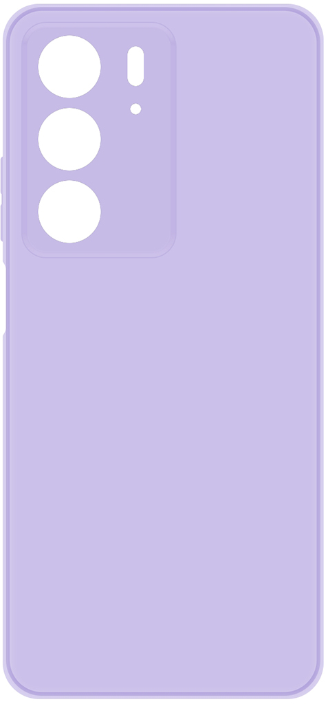 Клип-кейс Krutoff Silicone для realme C75 Фиолетовый