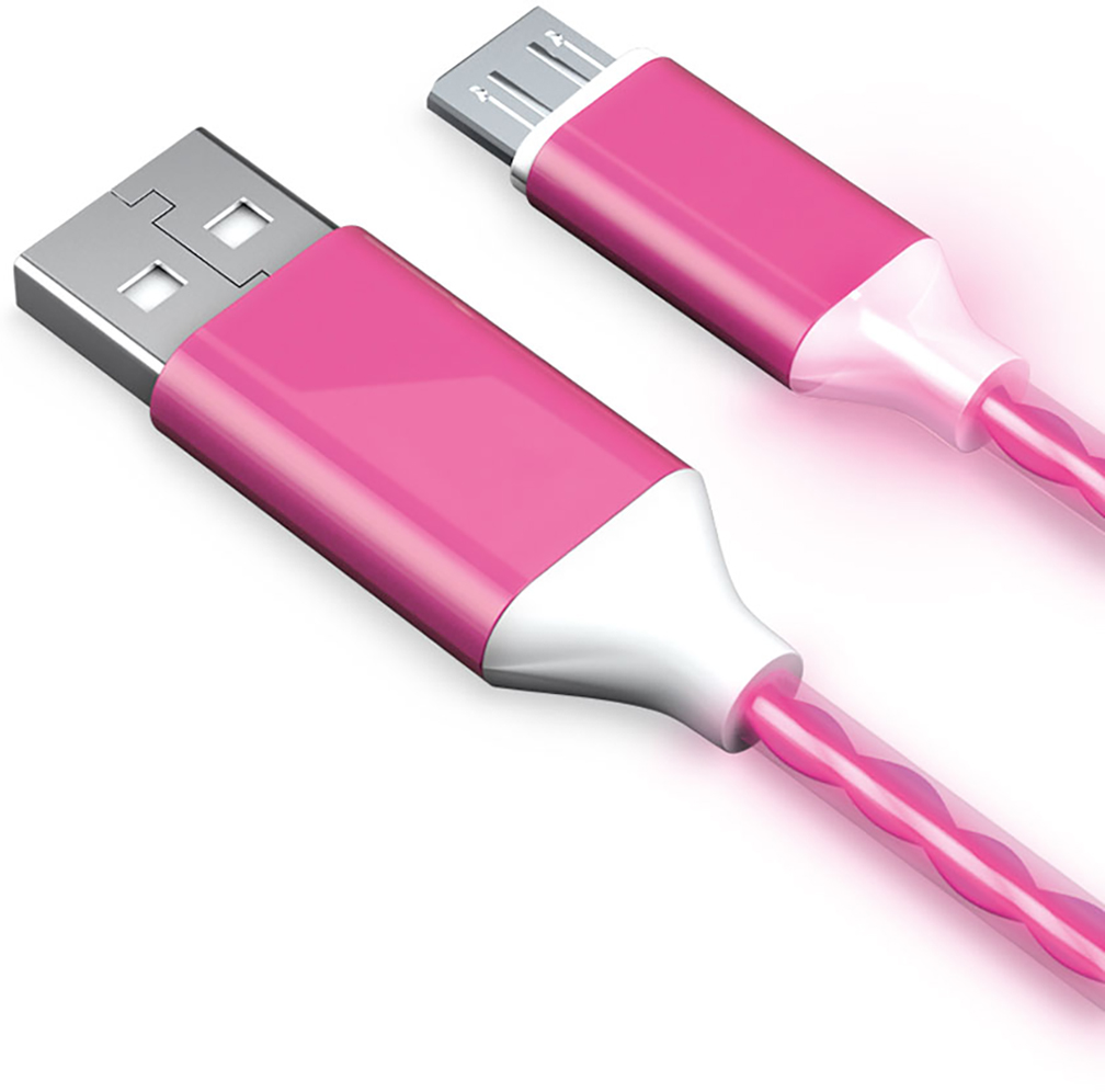 Кабель Akai CE-451 USB to microUSB 1m Pink 490₽