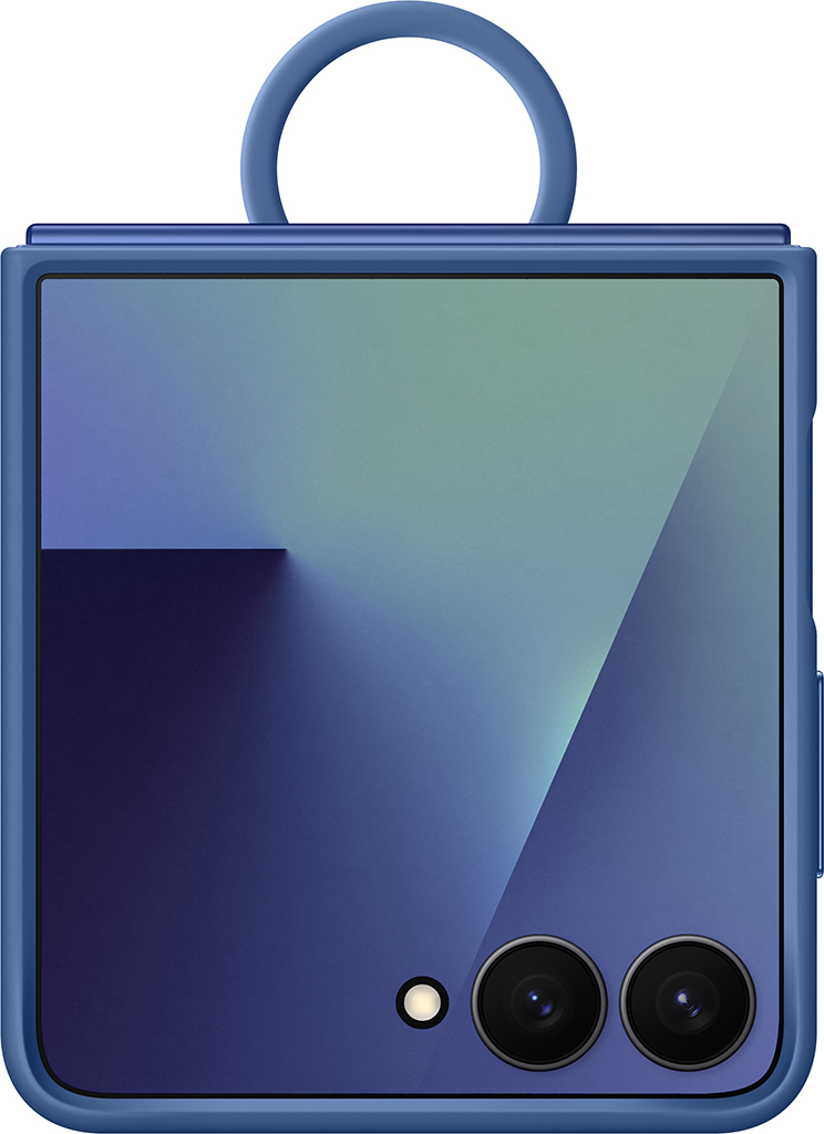 Клип-кейс Samsung Ring(Silicone) Z Flip7 Синий